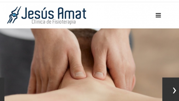 La clínica de Fisioterapia Jesús Amat estrena nueva página Web Corporativa